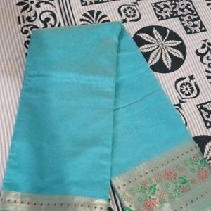 Silk Saree . Sea Ocean  Colour . Prize 1700