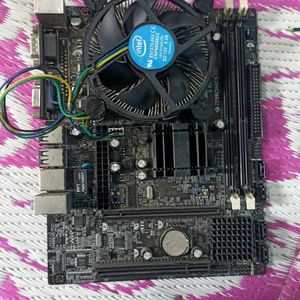 Desktop Pc Motherboard With Processor + Fan