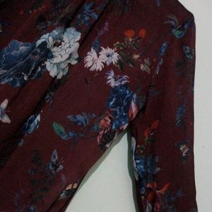 Marhoom Flower Print Top