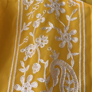 Yellow Transparent Kurti