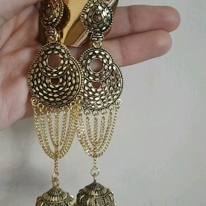 Golden Long Earrings