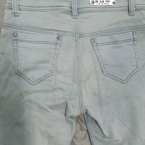 Mid Waist Grey Jean Jeggings