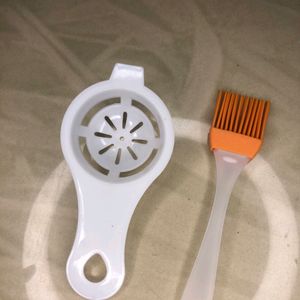 Egg Yolk Separator , +, Silicon Oil Butter Brush