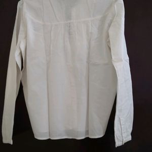 Formal Shirt Embroidery White