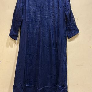 Neerus Blue Kurta Size L