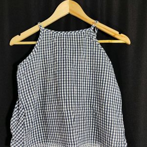 Checked Crop Top For Woman | Bust 33