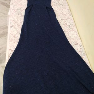 Dark Blue Party Wear Gown