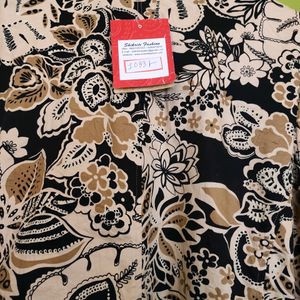 Nature Print Cotton Blazer New With Tag