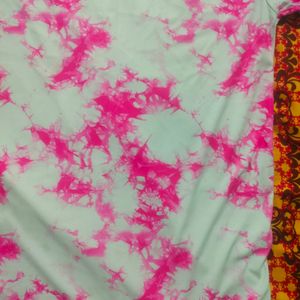 Tie Dye Pink White Casual Tshirt