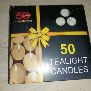 TreasureBox WhiteWax Tea Light Diya, Pack of 50pcs