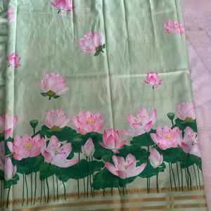 Pond Of Lotus Saree