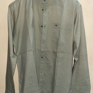 Olive Full Sleeves Slim Fit Shirt