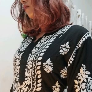 Chikankari Long Kurti