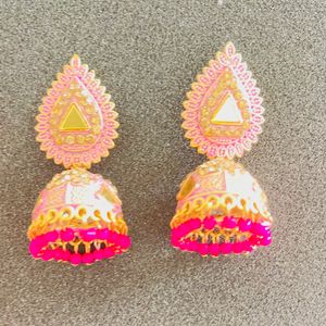 Pink Jhumka