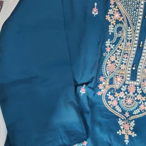 3 Piece Suit Set Roman Silk Fabric Wid Cotton