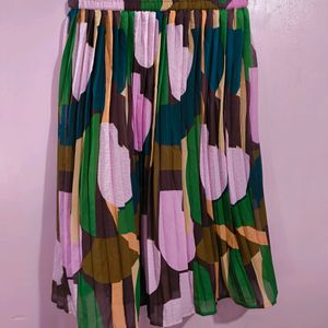 Multi Colour Midi Skirt