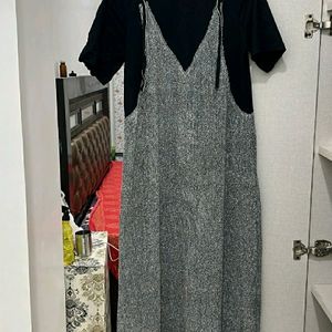 Black Korean Glittery Dress