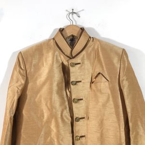 Beige Golden Yellow Casual Sherwani (Men’s)