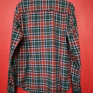 Men Checked Slim Fit Shirt/(M)