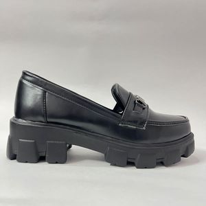 Korean Chunky Black Shoes