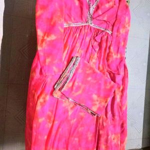 Women Anarkali Kurta Dupatta Set