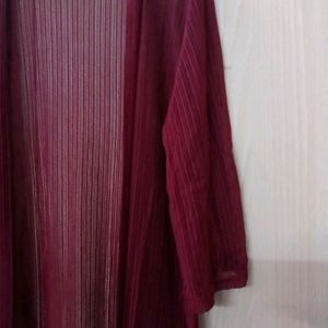 MAROON TRANSPARENT TANK TOP