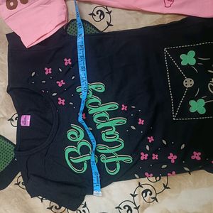 Combo Of Kids Girls New Tops For 7-8 Years Old