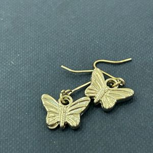 Silver Butterfly Earrings