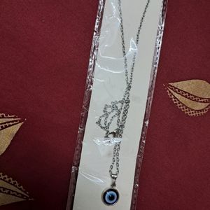 Brand New Stainless Steel Evil Eye Chain