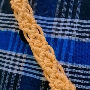 Musturd Yellow Color Macrame Headband