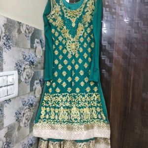 Heavy Party Wear Suit With Churidaar And Dupatta