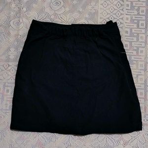 Dark Embroidered Velvet Button Down Mini Skirt