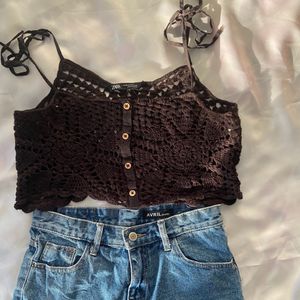 Zara Crochet Top