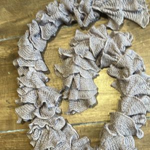 Stylish Ruffled Crochet Stole