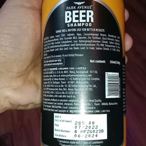 Park Avenue Beer Shampoo (Anti Dandruff )