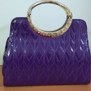 Purple handbag