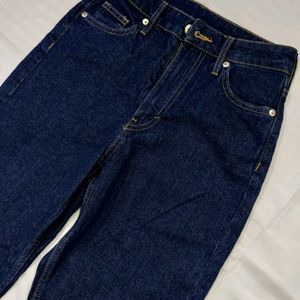 H&M Vintage Straight High Waist And Denim