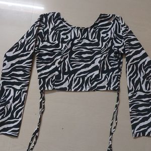 Zebra Print Top