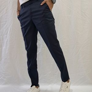 Kaulin 1059 Men's Dark Blue Formal Pleated Trouser