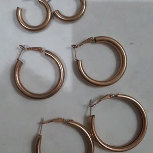 Pair Of 3 Earrings Set