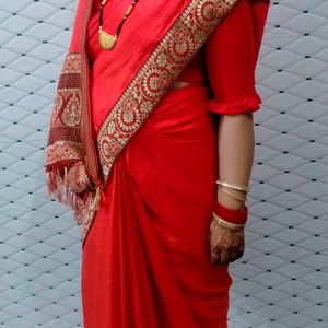 Red Beutiful  Saree