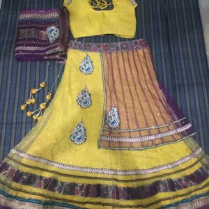 Designer Lehanga Choli With Long Chunri