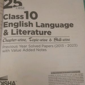 Class 10 25 Years PYQs Social English