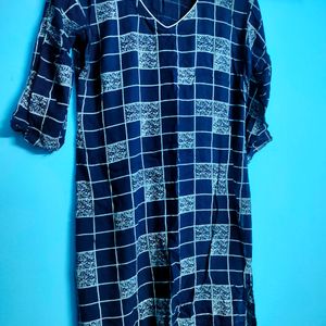 Kurti Daily Wear Blue White