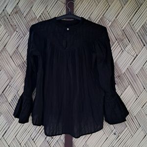 Black Long Sleeve Top.