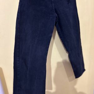 Wide Leg Jeans With Stretchable Back