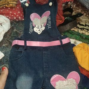 Beby Girl Denim Dungree.