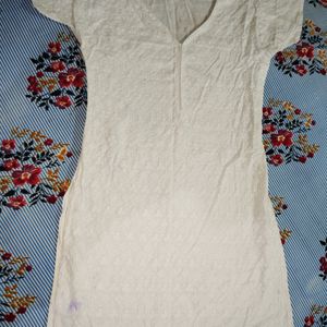 White Kurti For Woman