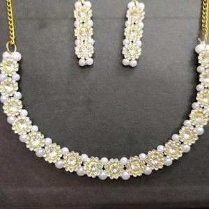 White Pearl Jewellery Set