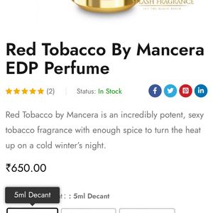 Mancera Red Tobacco Sample (5ml)